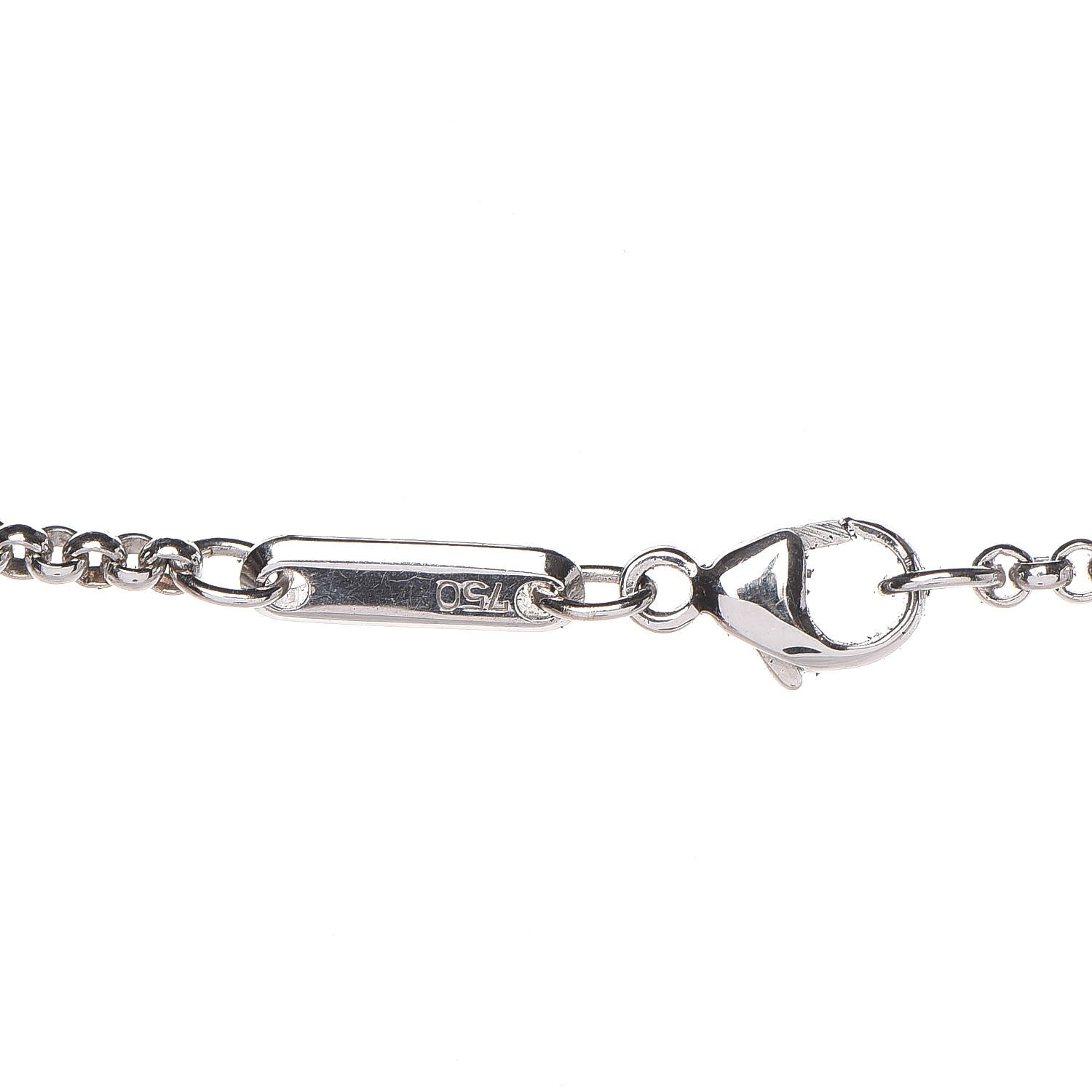 Chopard 18K White Gold Happy Diamonds Heart Necklace 7 of 8
