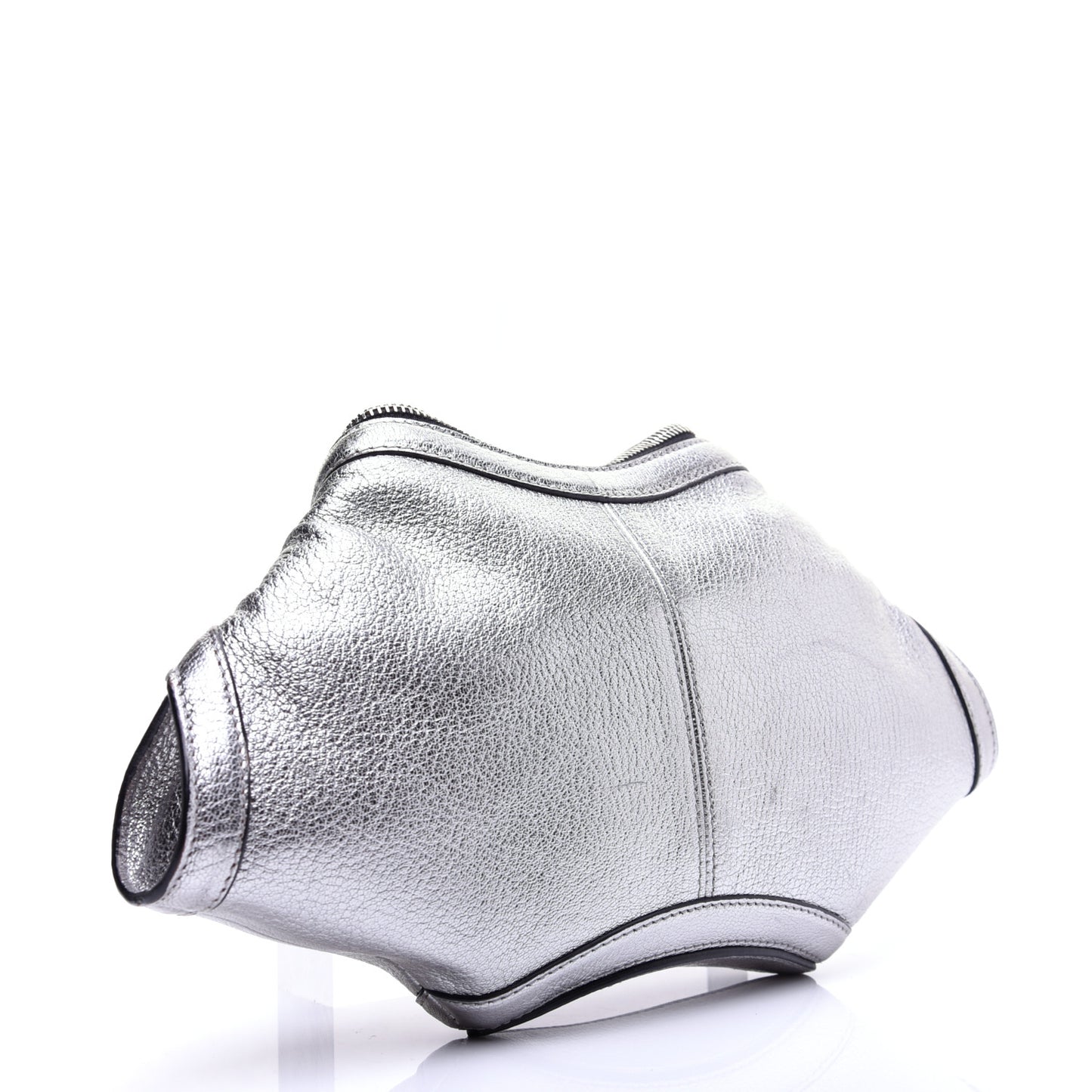 Metallic Lambskin De Manta Clutch Gun