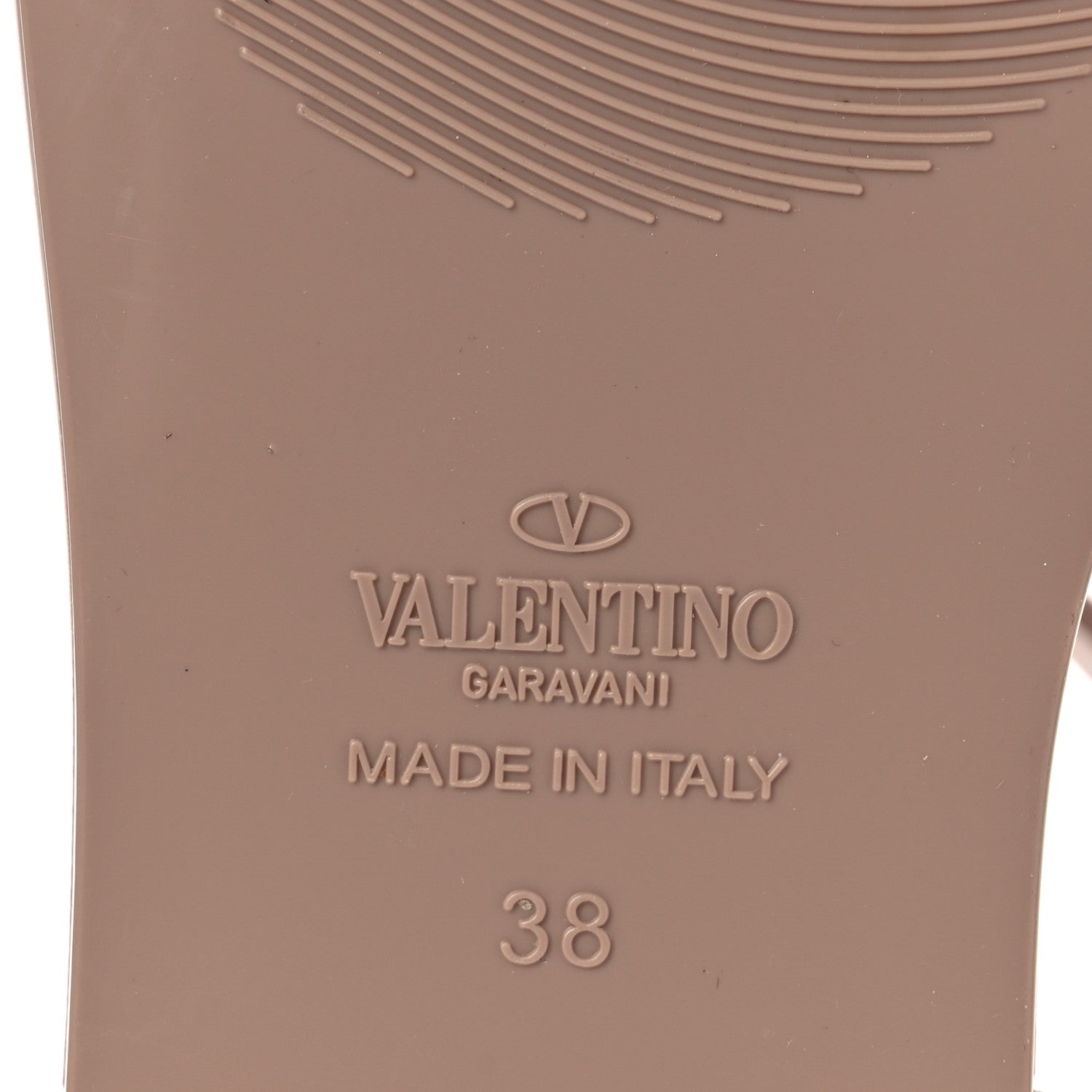 Valentino Garavani PVC Jelly Rockstud Caged Sandals 38 Poudre 8 of 11