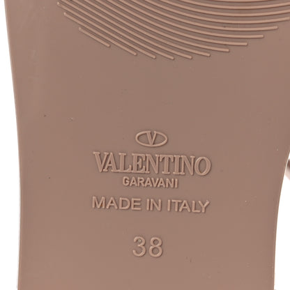 Valentino Garavani PVC Jelly Rockstud Caged Sandals 38 Poudre 8 of 11