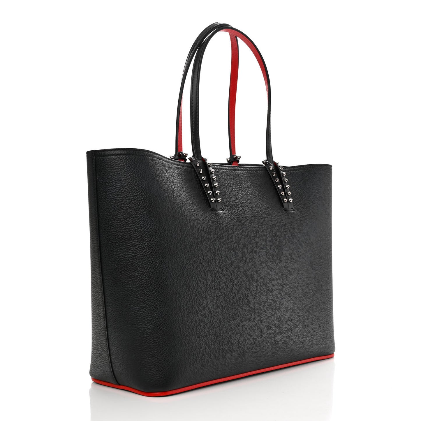 Calfskin Spikes East West Cabata Tote Black