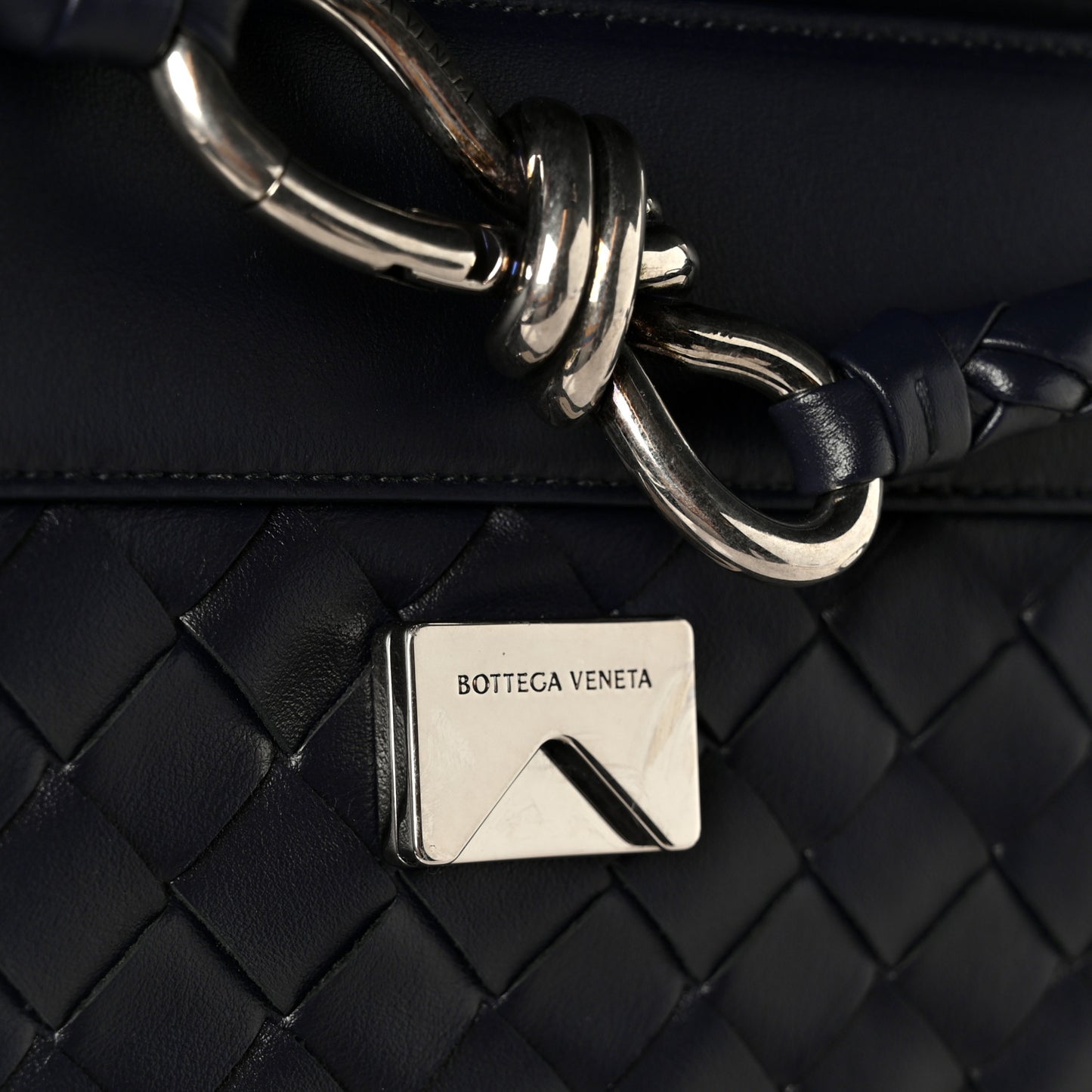 Calfskin Intrecciato Small Andiamo Messenger Bag Nocturnal
