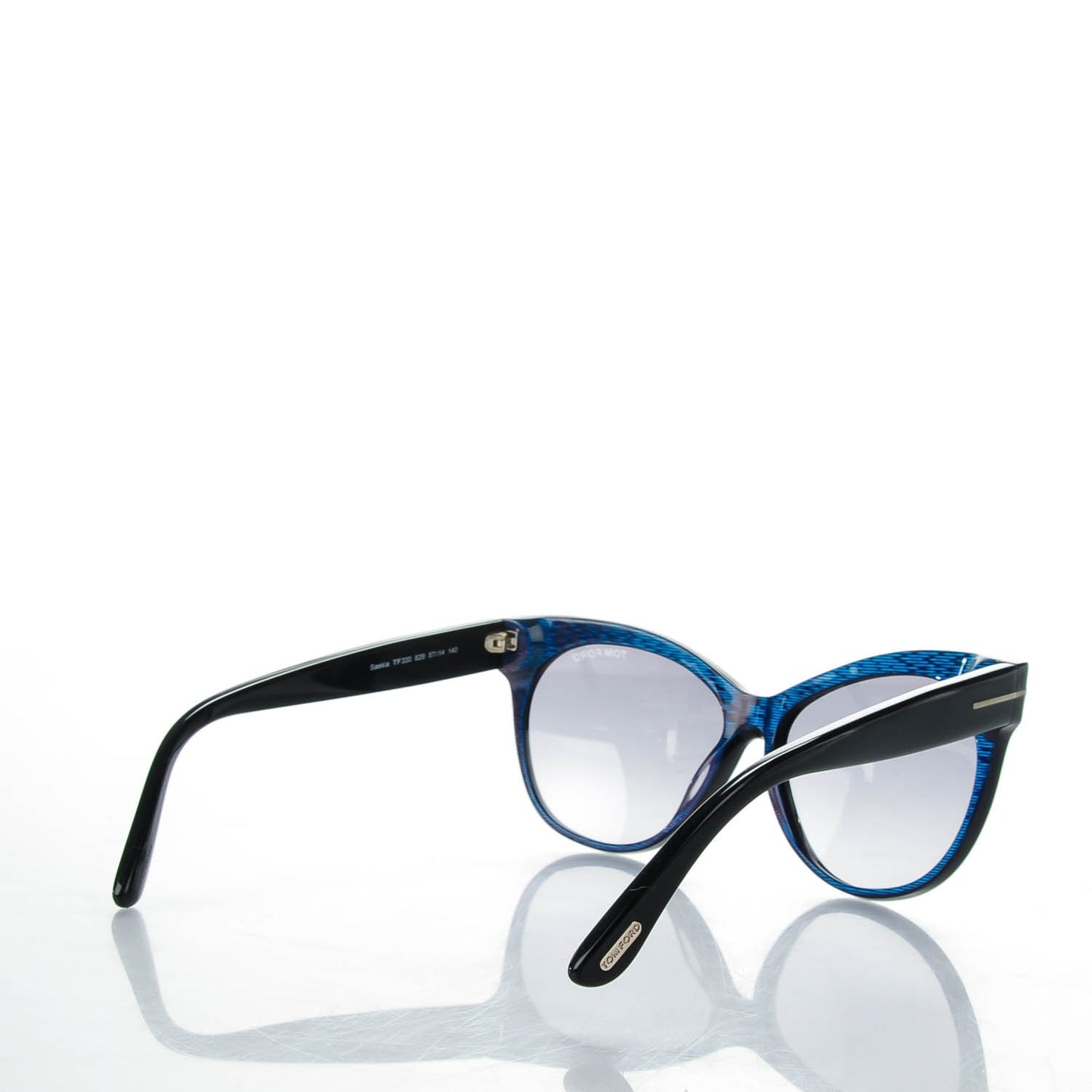 Saskia Sunglasses TF330 Iridescent Blue Violet