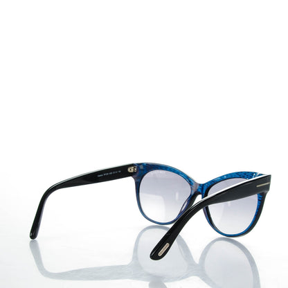 Tom Ford Saskia Sunglasses TF330 Iridescent Blue Violet 7 of 7