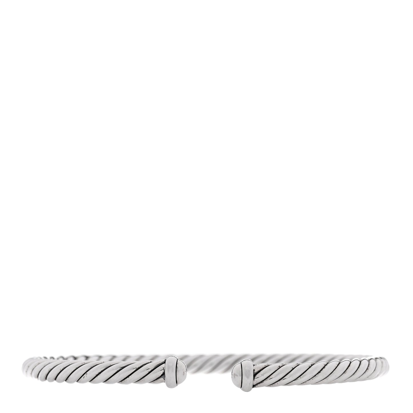 Sterling Silver 4mm Cable Flex Bracelet