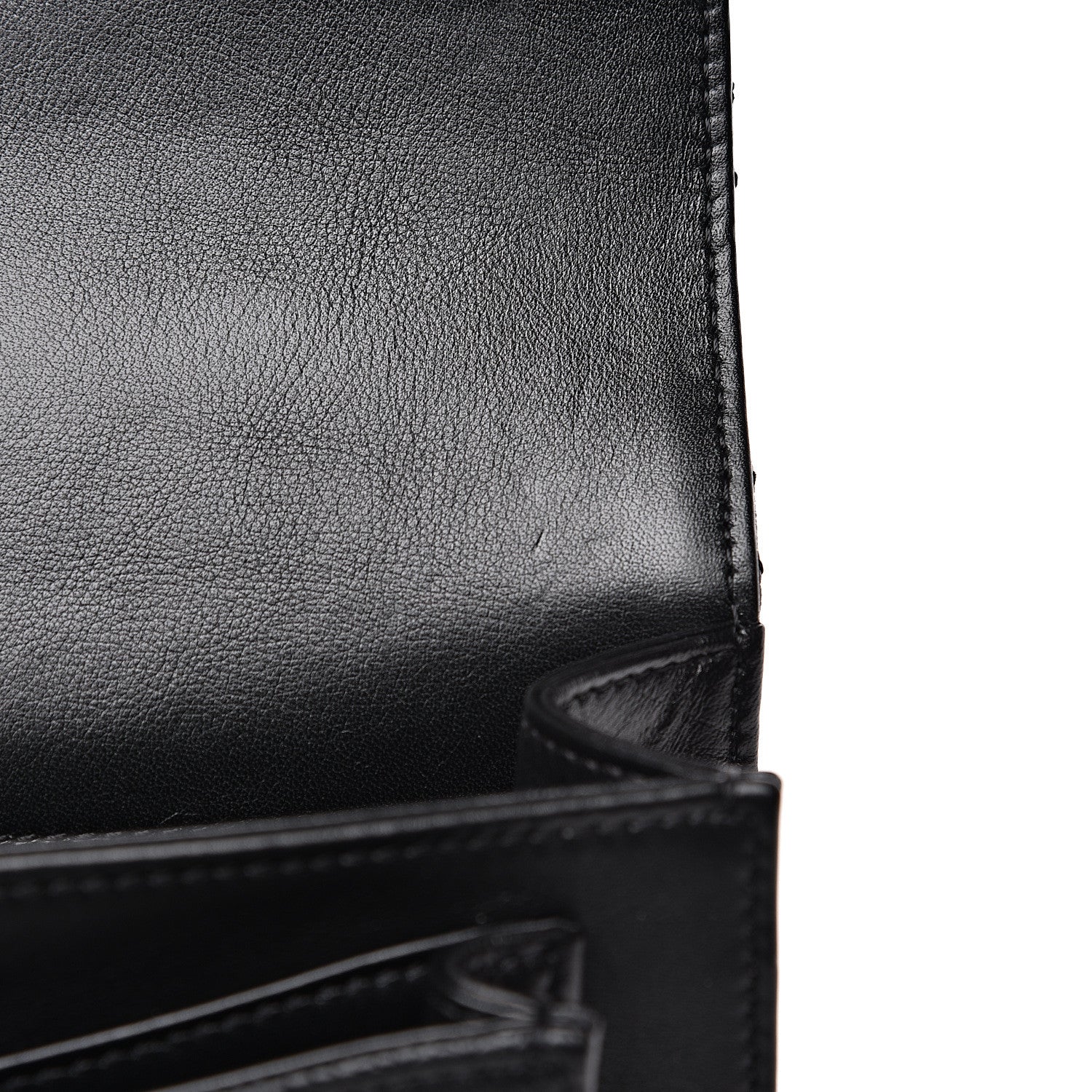 Chanel Calfskin Caviar Quilted Chain Handle Flap Black 9 of 10