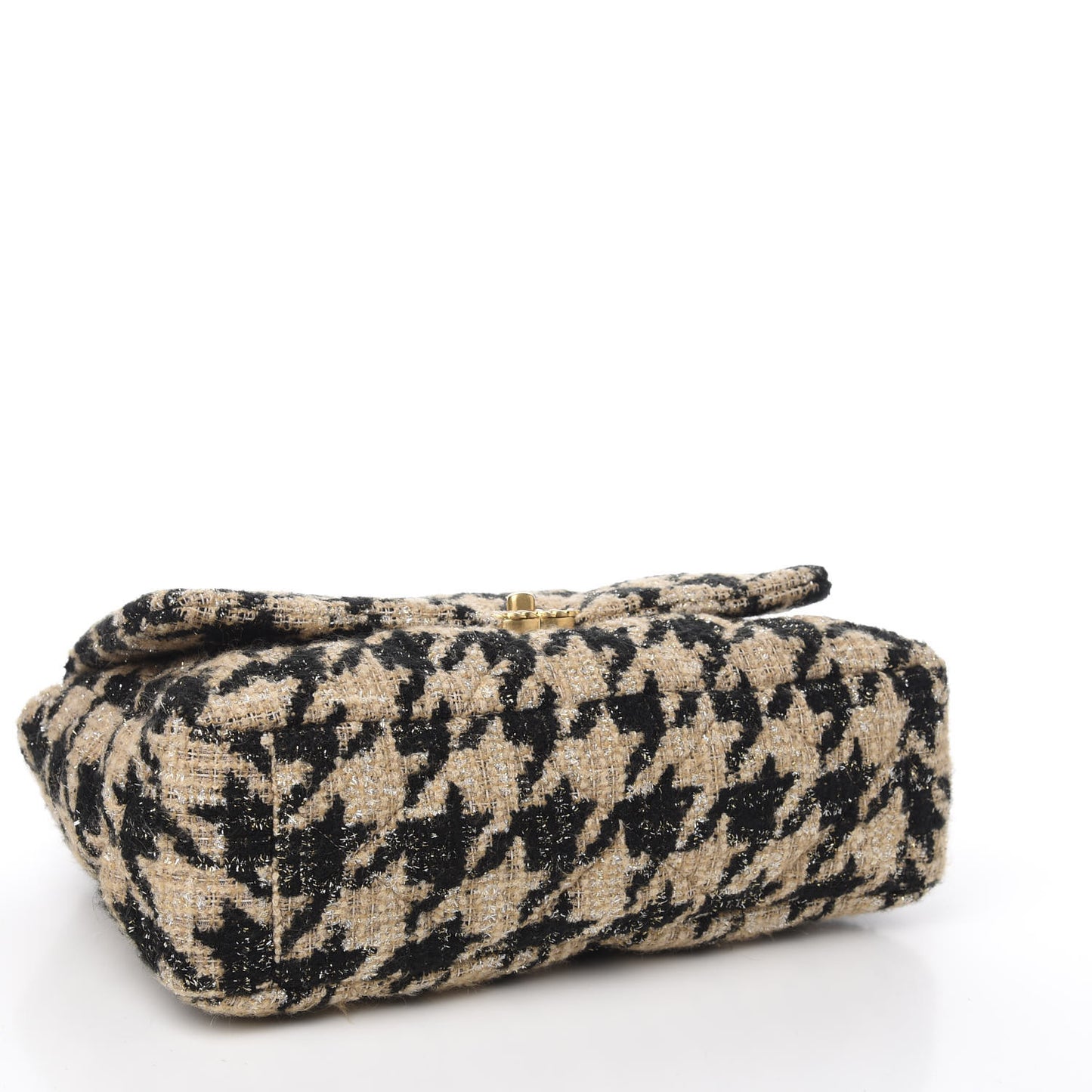 Tweed Maxi 19 Flap Beige Black