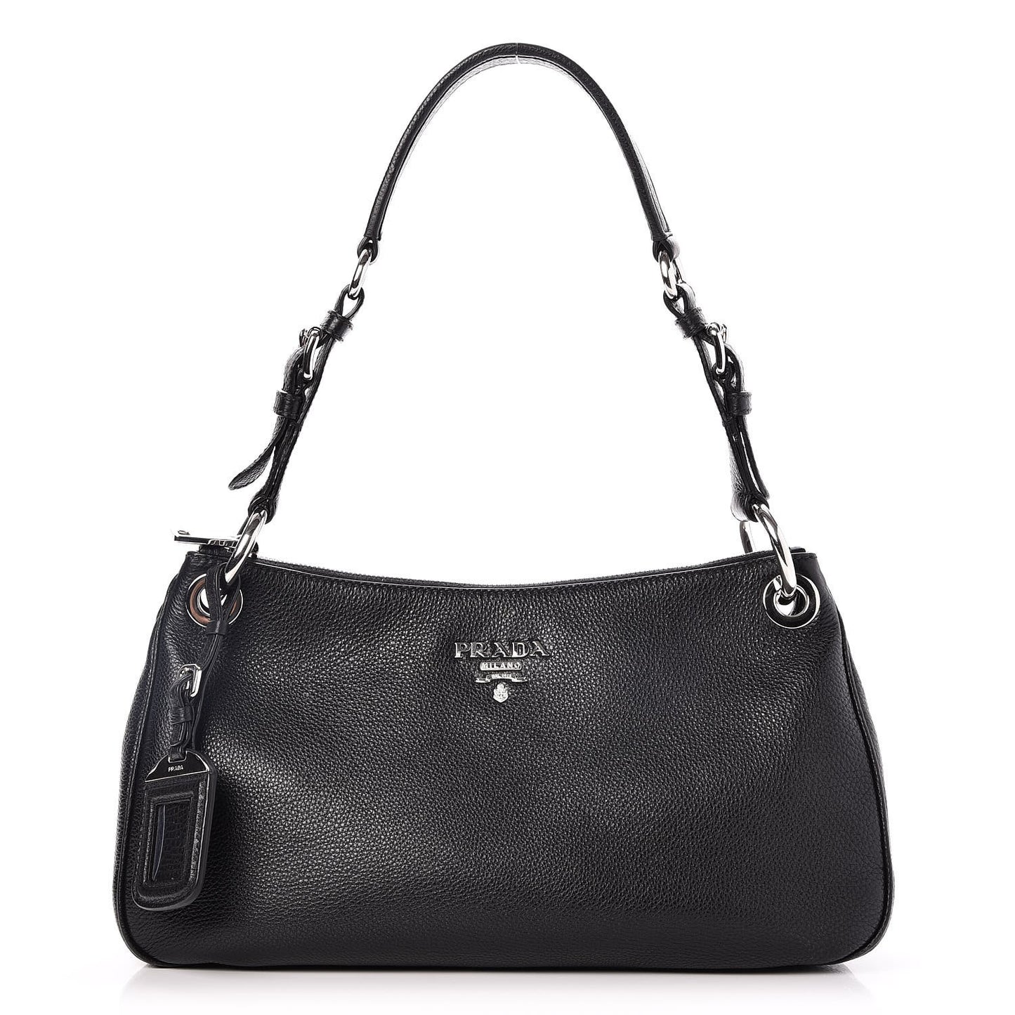 Vitello Phenix Shoulder Bag Nero Black