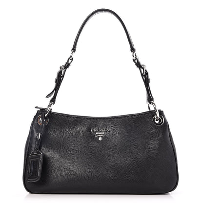 Prada Vitello Phenix Shoulder Bag Nero Black 1 of 8