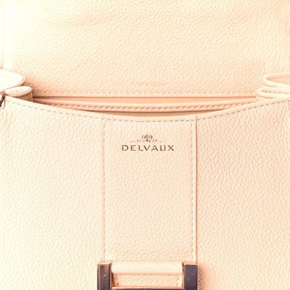 Delvaux Grained Calfskin Mini Brillant Satchel Nude 9 of 12