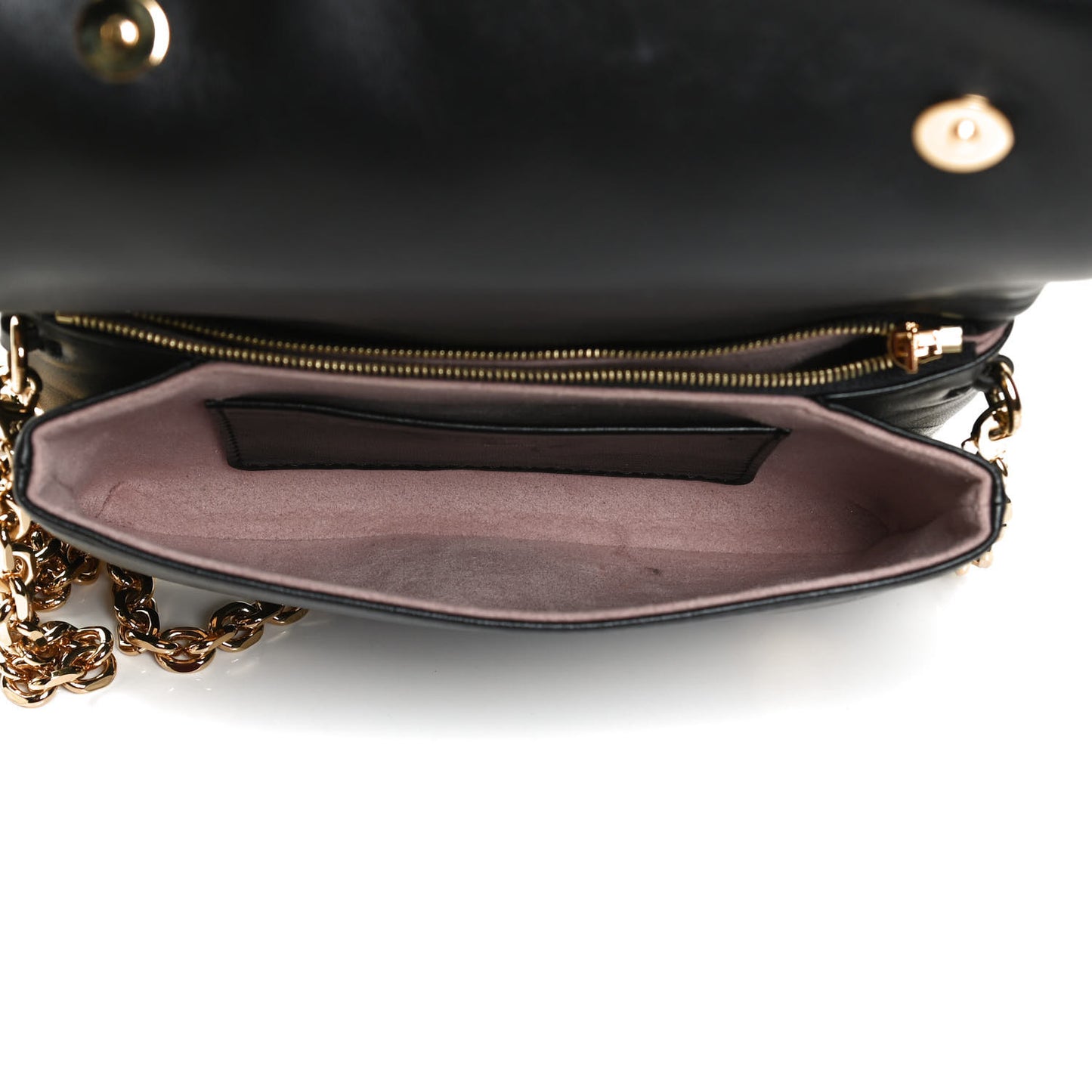 Lambskin Embossed Monogram Pochette Coussin Black