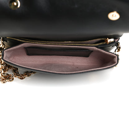 Louis Vuitton Lambskin Embossed Monogram Pochette Coussin Black 5 of 14
