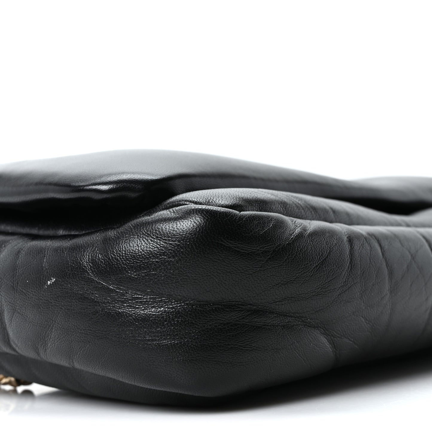 Lambskin Mini GG Milano Top Handle Shoulder Bag Black