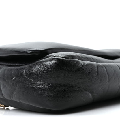 Gucci Lambskin Mini GG Milano Top Handle Shoulder Bag Black 9 of 10