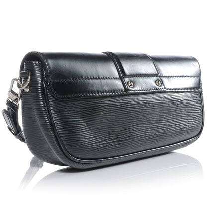 Louis Vuitton Epi Montaigne Clutch Black 3 of 7