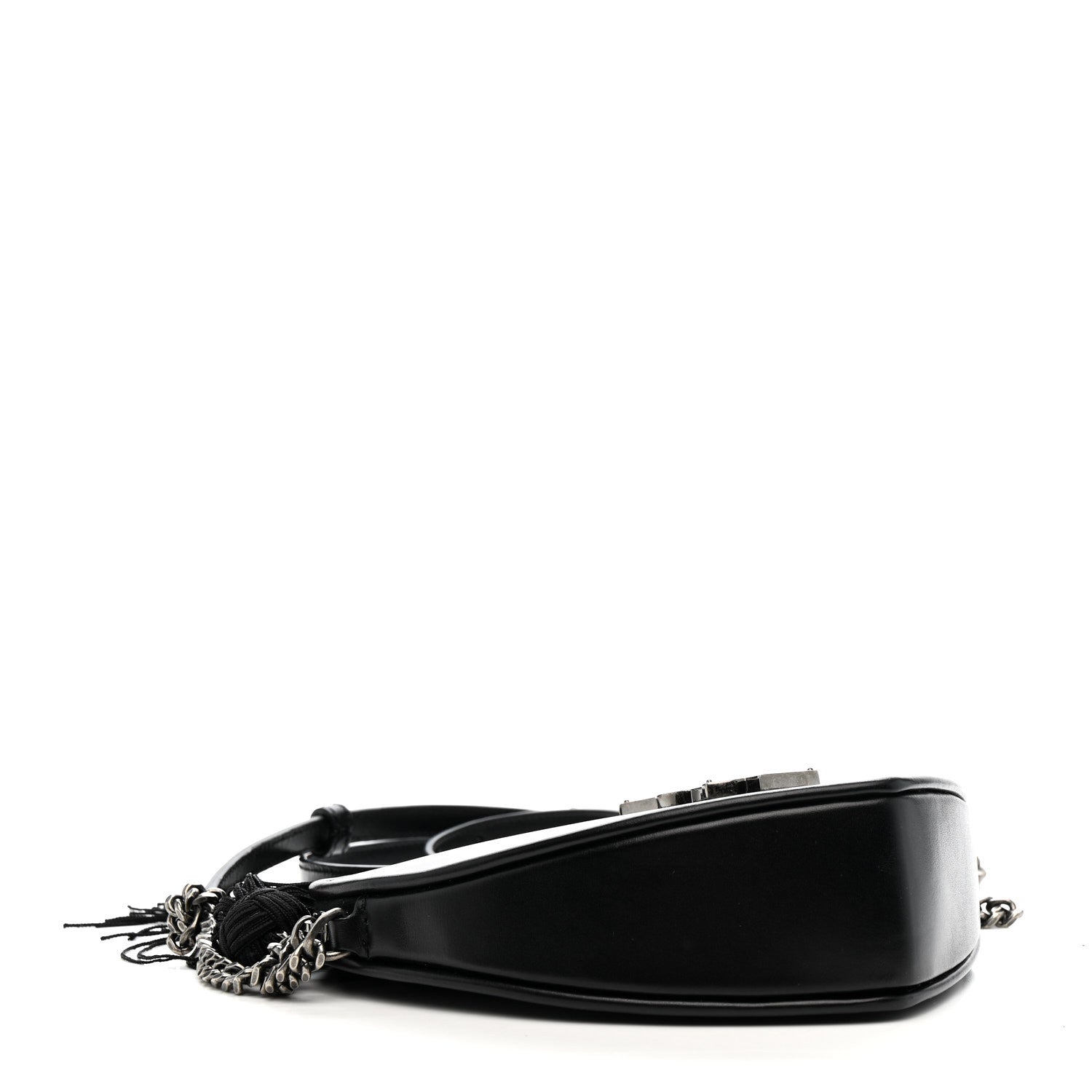 Saint Laurent Calfskin Heart Monogram Crossbody Black 4 of 11