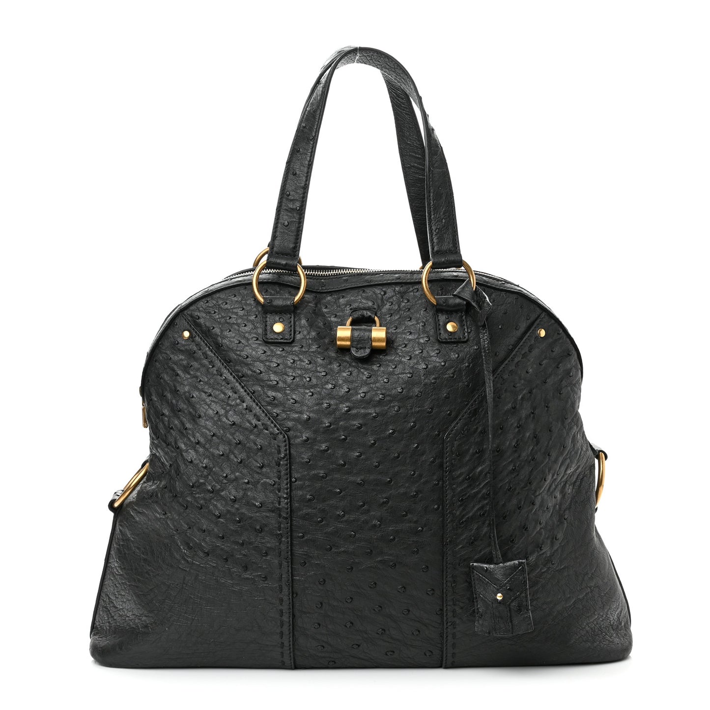 Ostrich Muse Messenger Bag Black