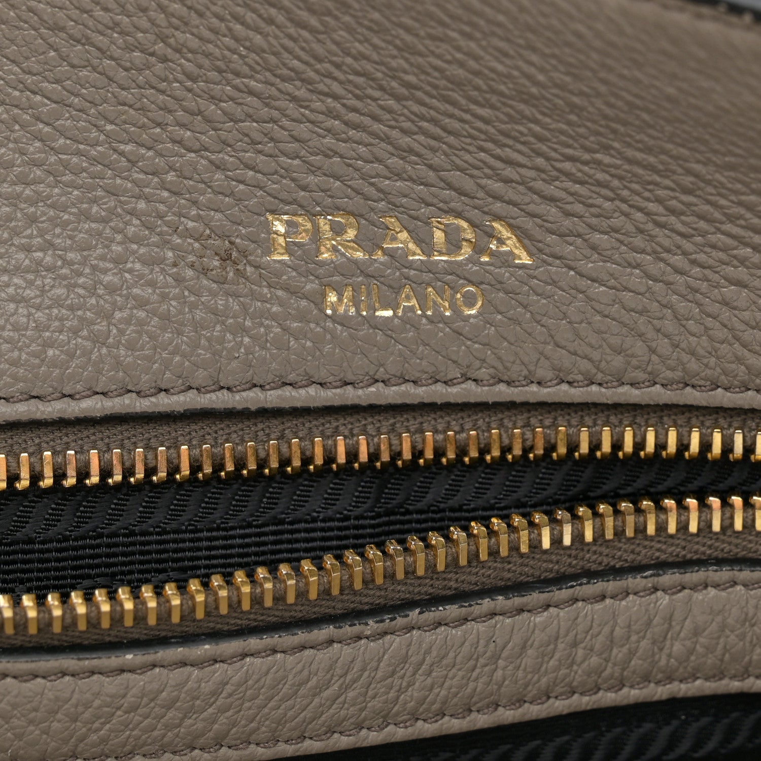 Prada Vitello Daino Tote Argilla 6 of 17