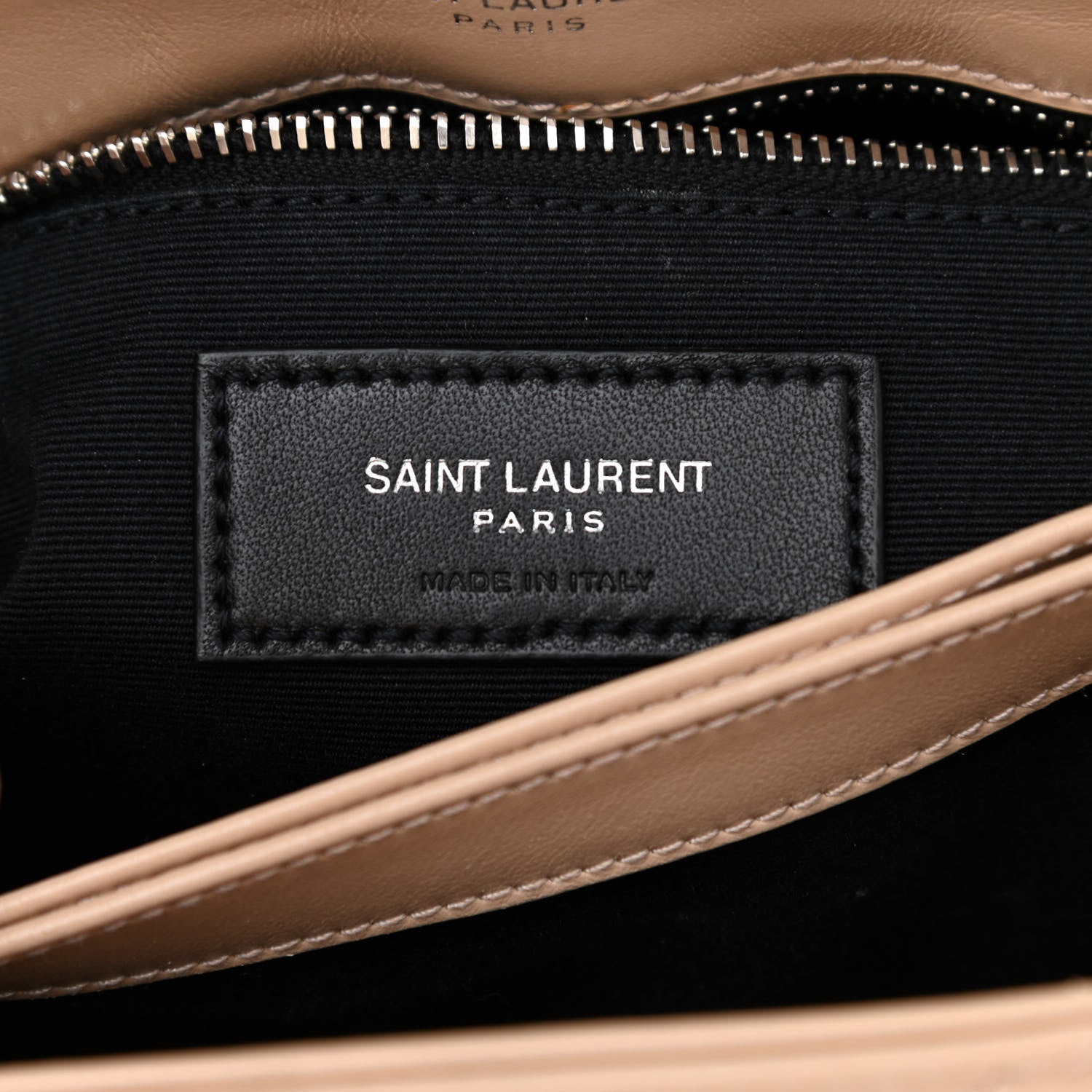 Saint Laurent Calfskin Y Quilted Monogram Toy Loulou Crossbody Bag Nude Powder 5 of 7