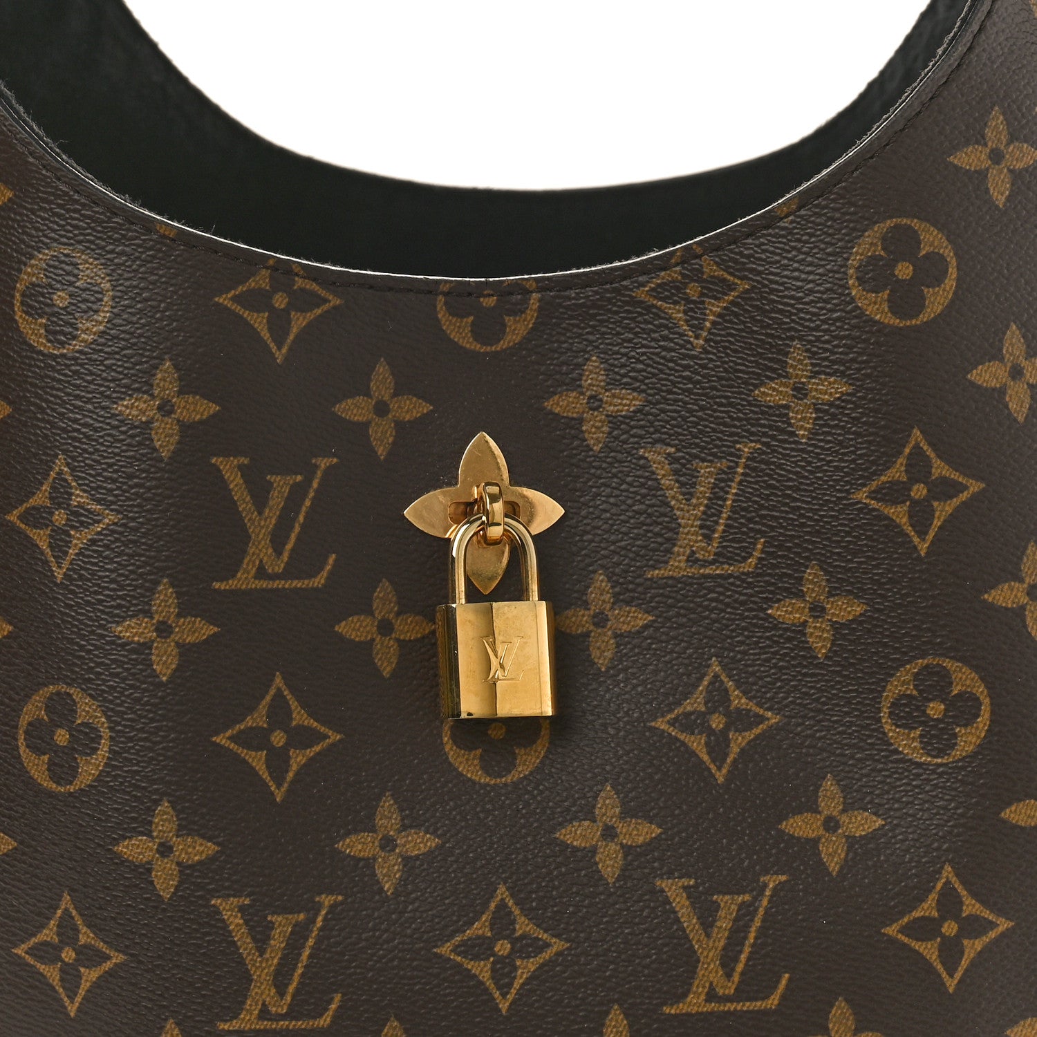 Louis Vuitton Monogram Flower Hobo Black 7 of 9