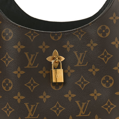 Louis Vuitton Monogram Flower Hobo Black 7 of 9