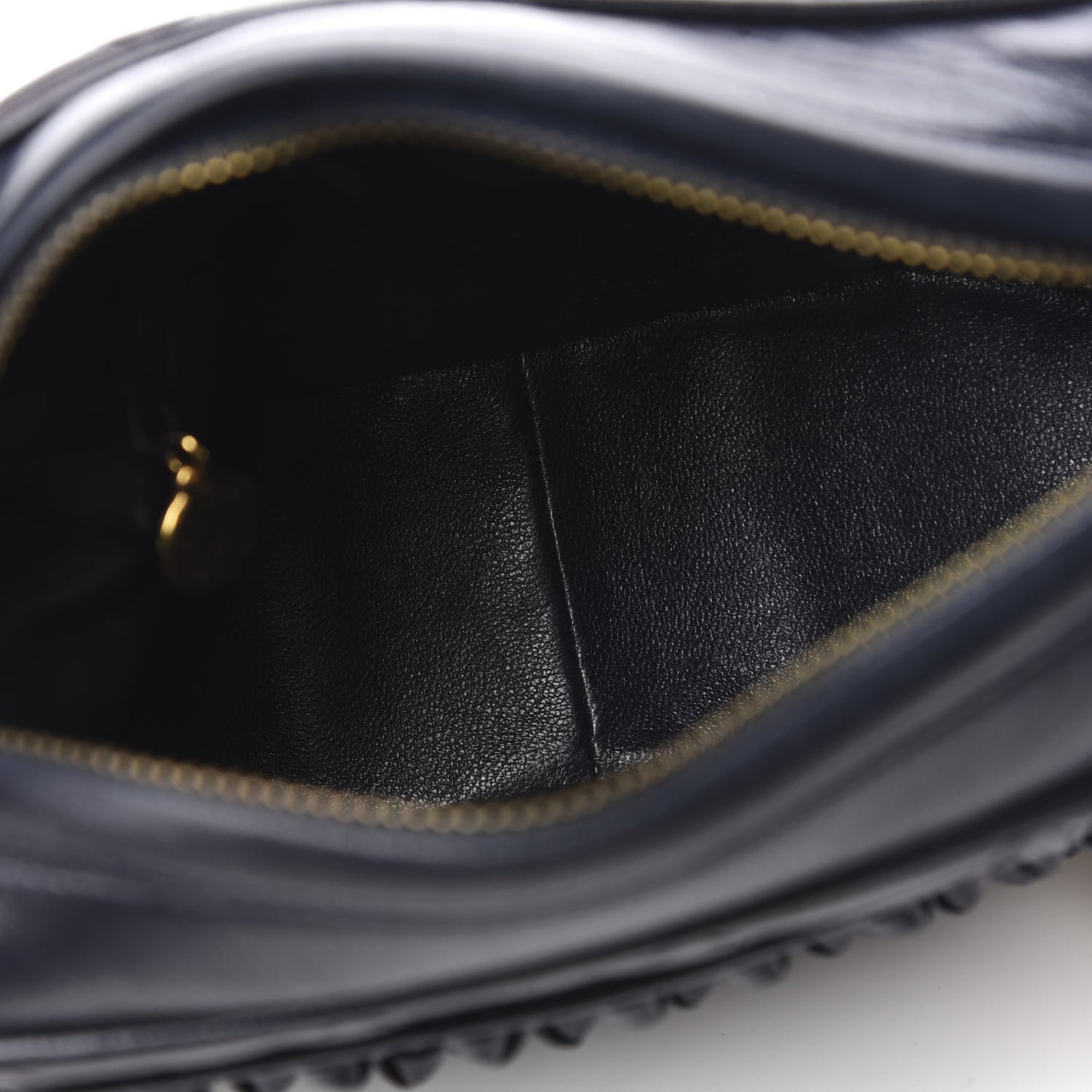 Lambskin Woven Quilted CC Camera Case Navy