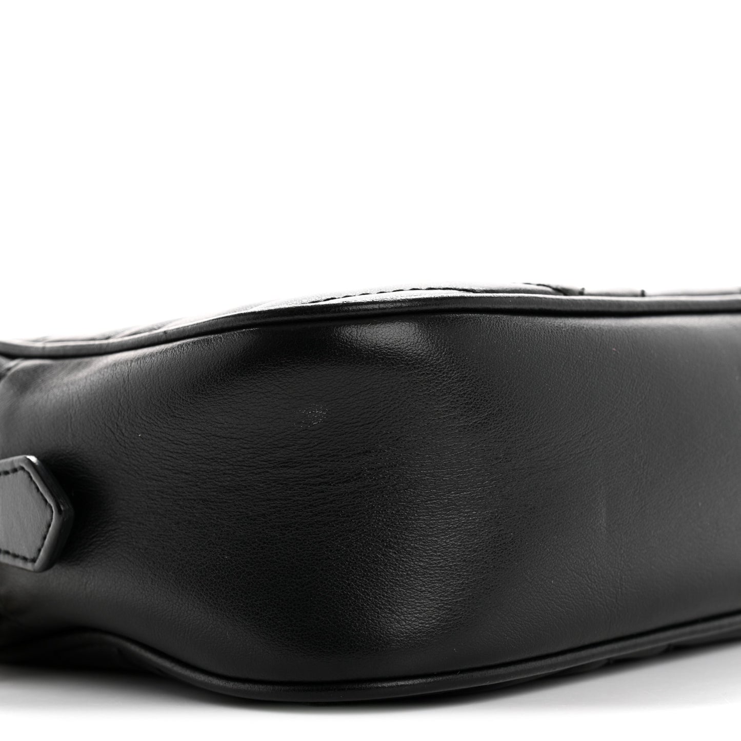 Calfskin Matelasse Small GG Marmont Chain Shoulder Bag Black