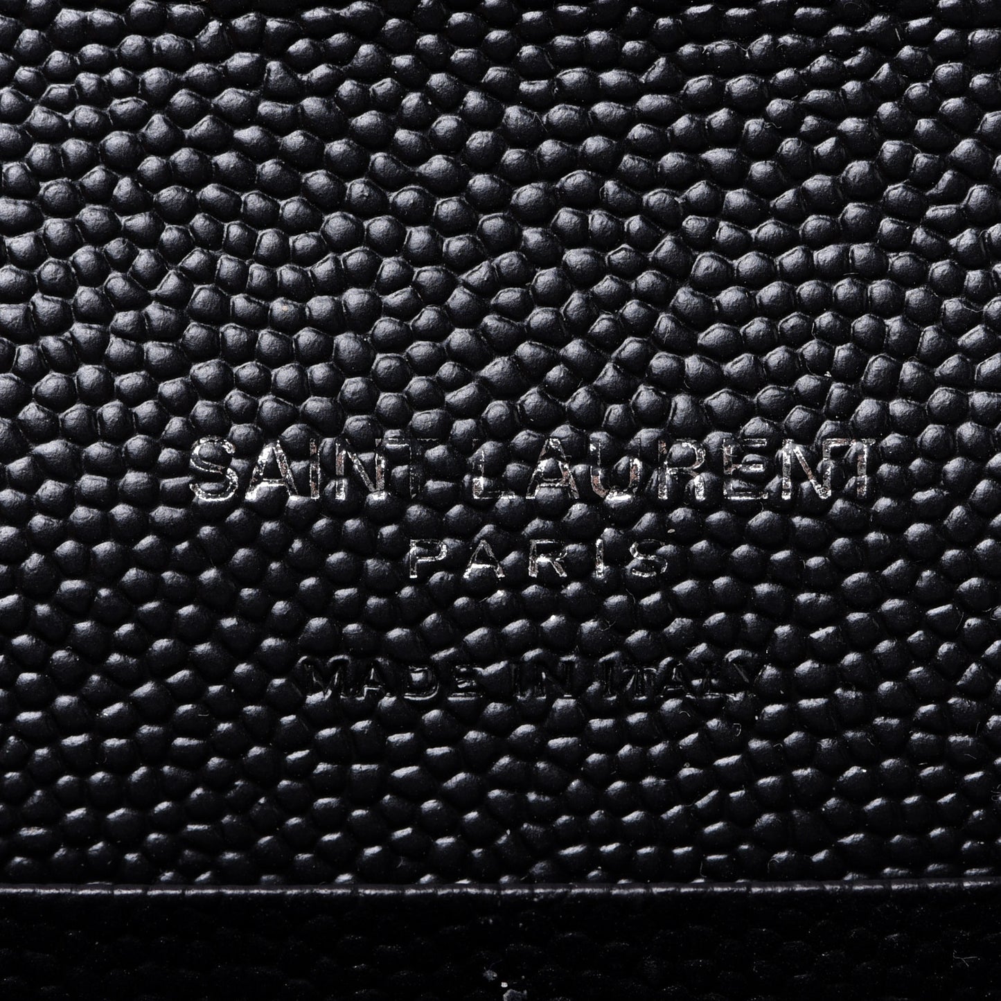 Grain De Poudre Matelasse Chevron Small Monogram Envelope Wallet Black