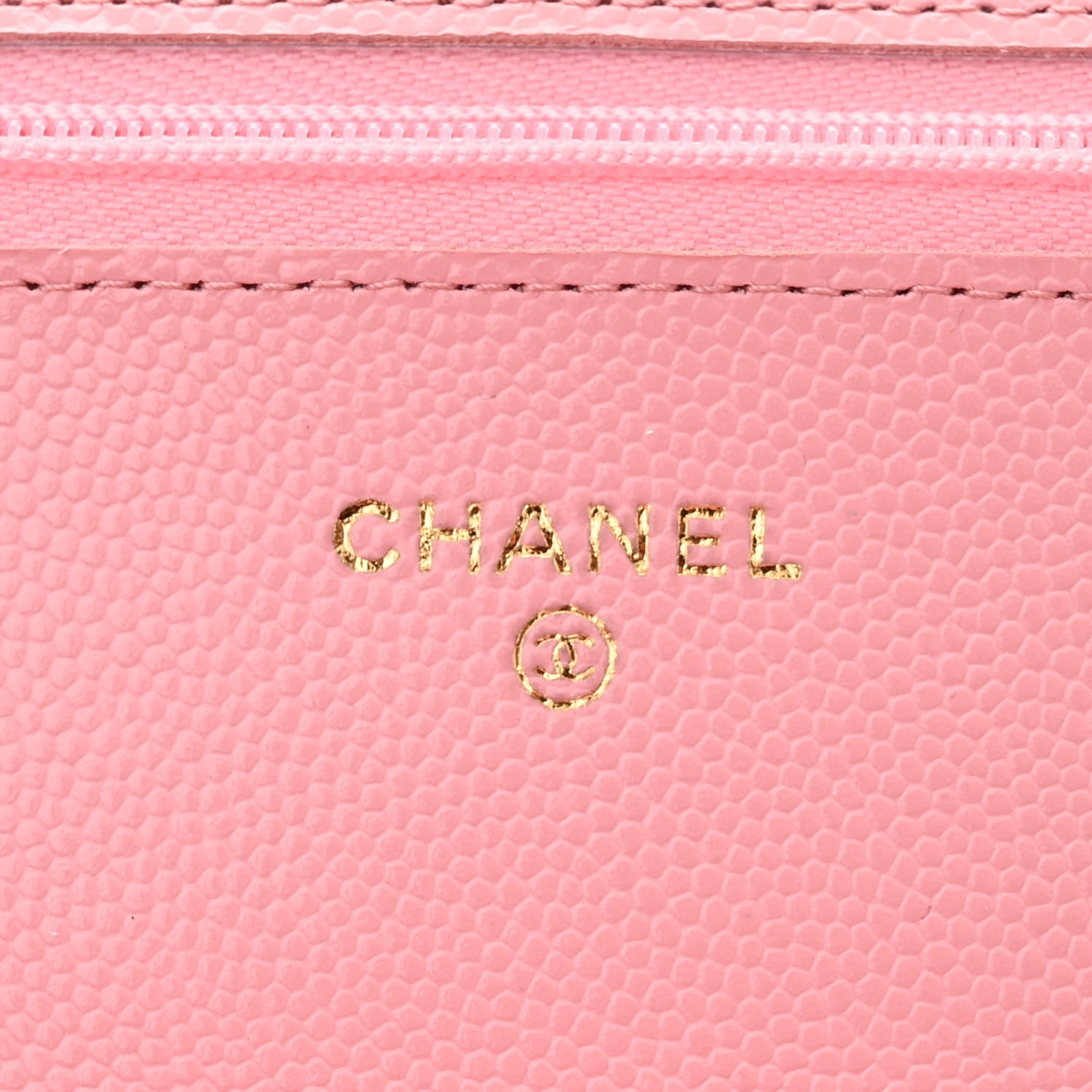 Chanel Caviar Quilted Wallet on Chain WOC Light Pink 6 of 12