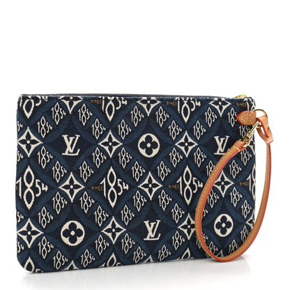 Louis Vuitton Jacquard Since 1854 Neverfull MM GM Pochette Blue 5 of 18