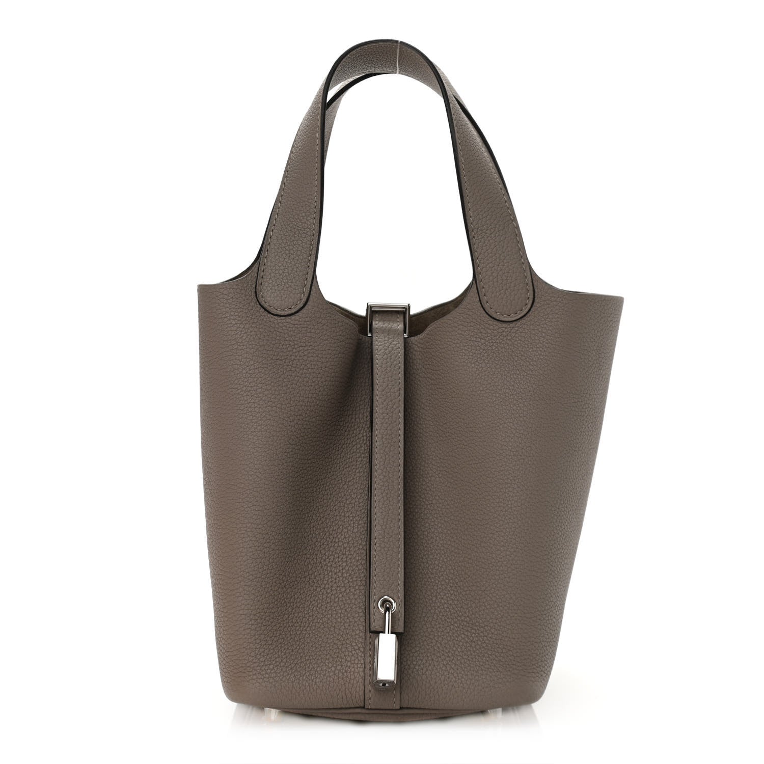 Hermes Taurillon Maurice Picotin Lock 18 PM Gris Asphalte 1 of 11