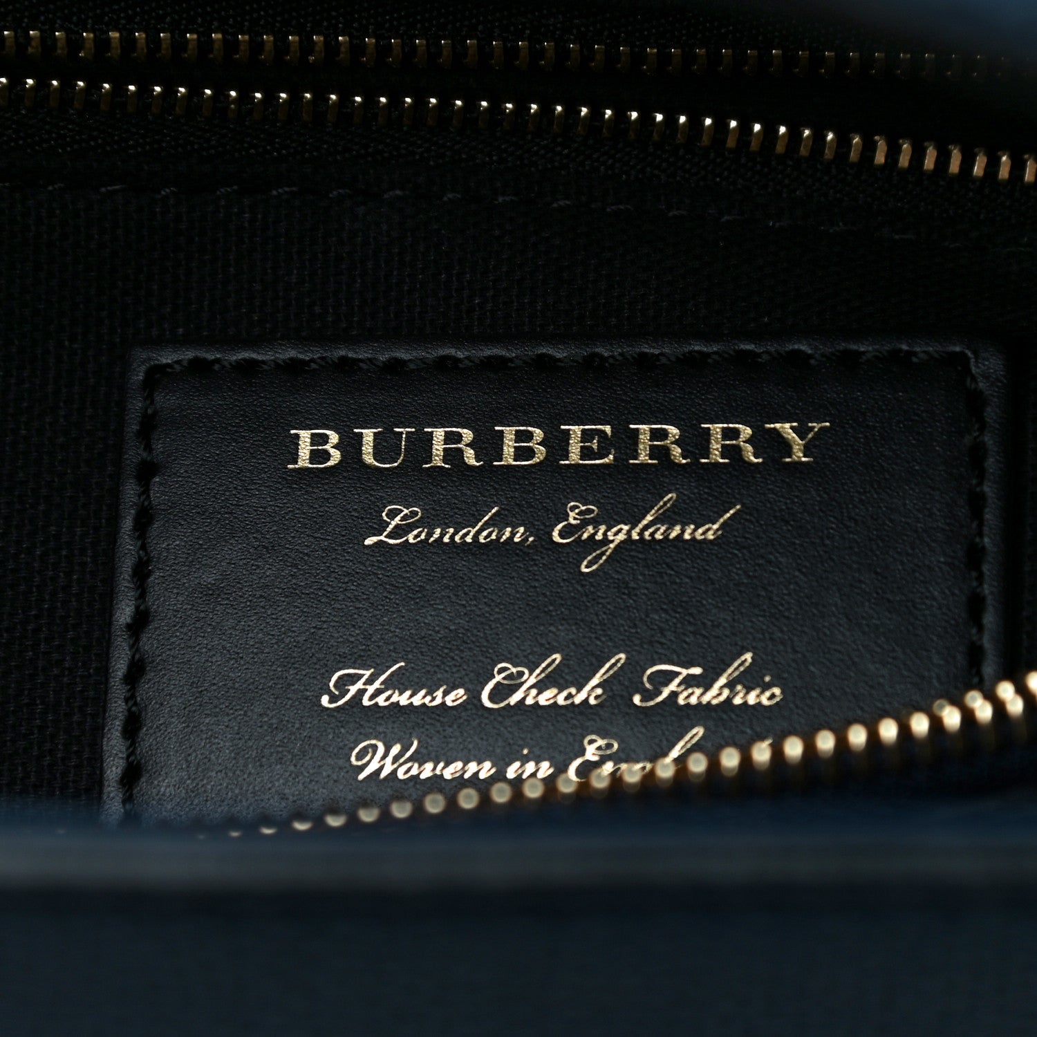 Burberry Derby Calfskin House Check Medium Camberley Ink Blue 6 of 11