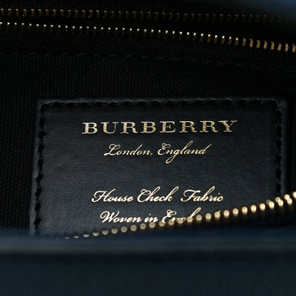 Burberry Derby Calfskin House Check Medium Camberley Ink Blue 6 of 11