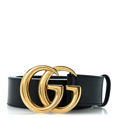 Gucci Calfskin Double G 40mm Belt 100 40 Black 1 of 8