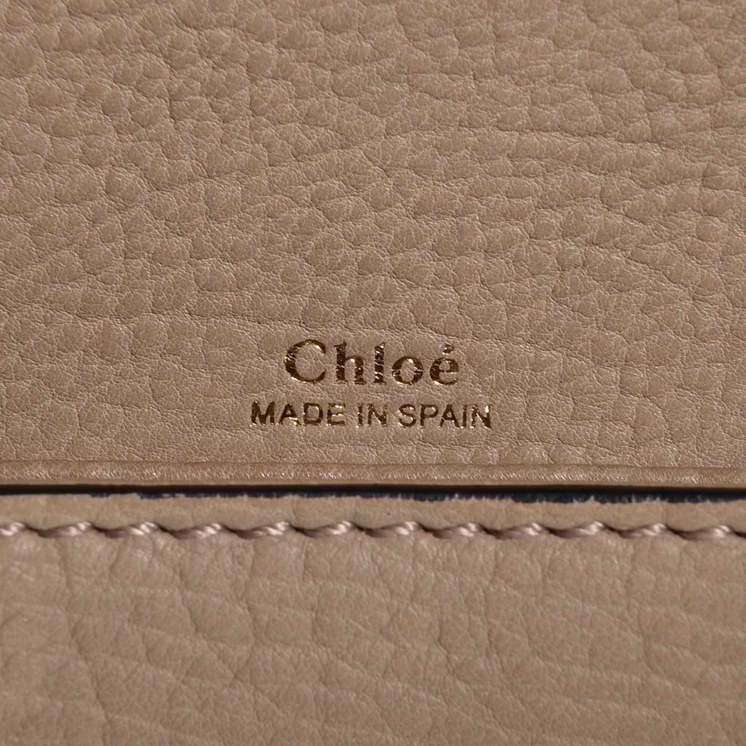 Chloe Calfskin Aurore Wallet on Chain Beige 6 of 7