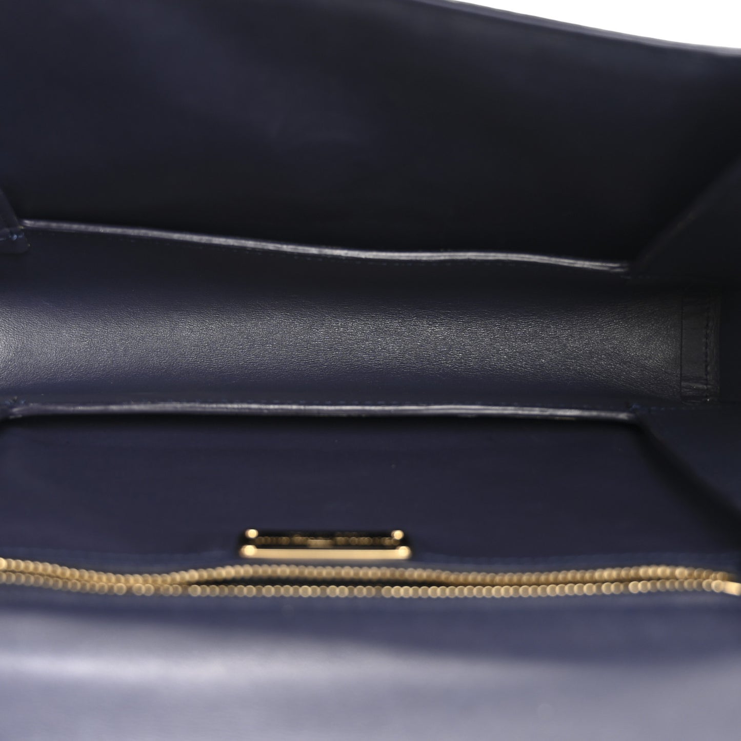 Printed Calfskin Ginny Shoulder Bag Navy