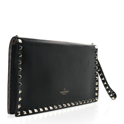 Valentino Garavani Nappa Small Rockstud Wristlet Clutch Black 3 of 8