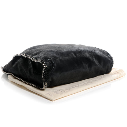 Stella McCartney Faux Leather Shaggy Deer Large Falabella Black 4 of 8