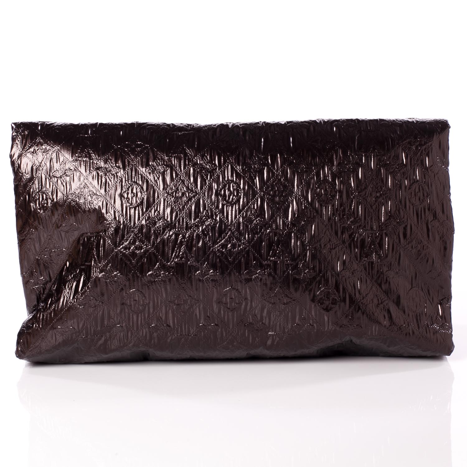 Louis Vuitton Jacquard Quilted Monogram Limelight Clutch GM Black 4 of 8