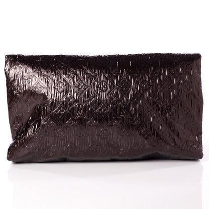 Louis Vuitton Jacquard Quilted Monogram Limelight Clutch GM Black 4 of 8