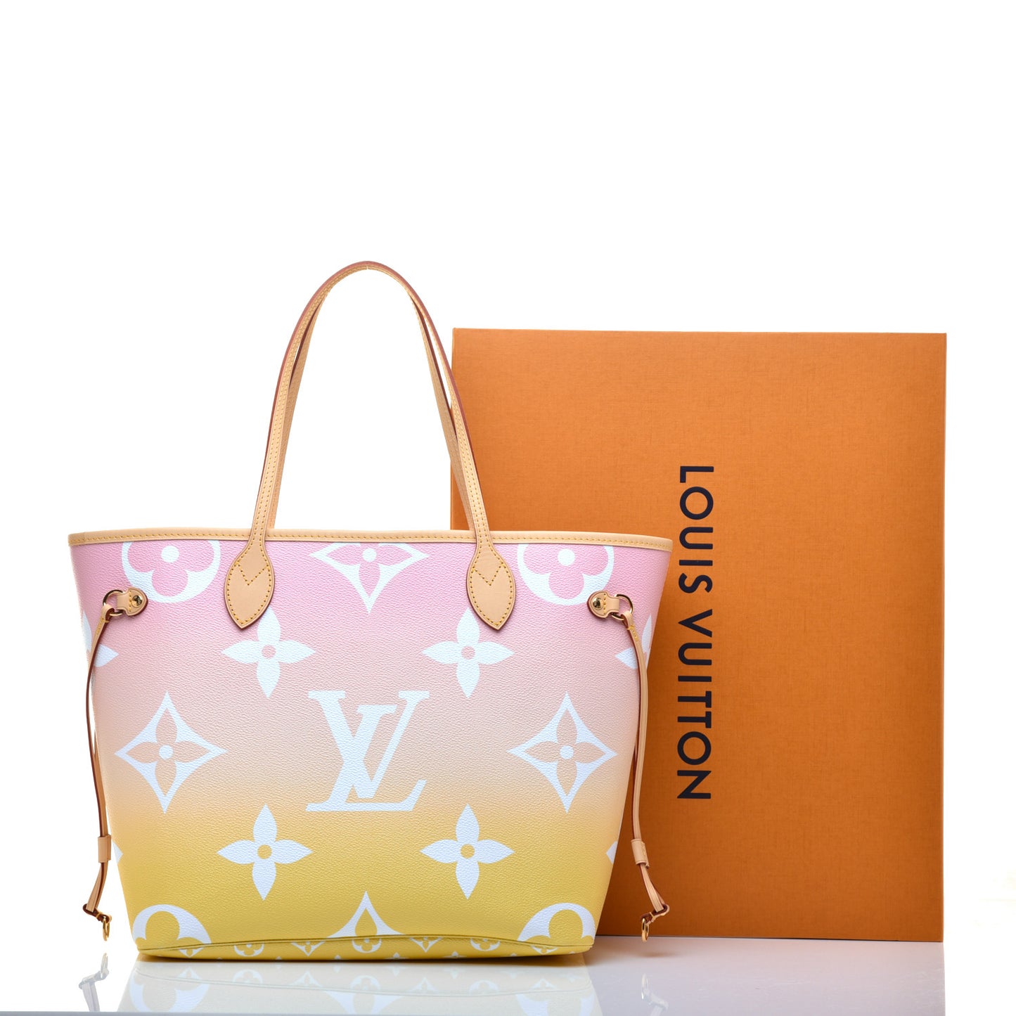 Monogram Giant By The Pool Neverfull MM Light Pink