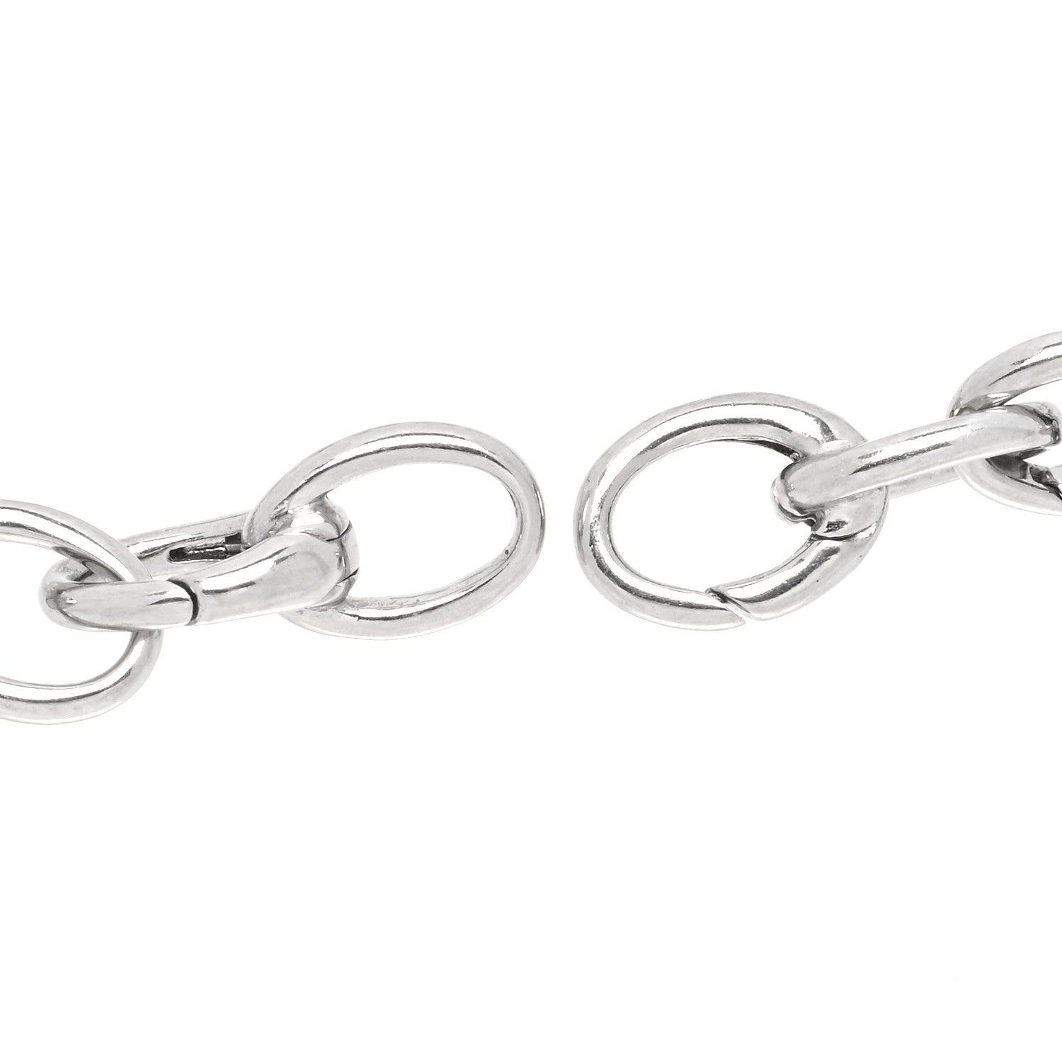 Tiffany Platinum Oval Clasping Link Bracelet 3 of 5