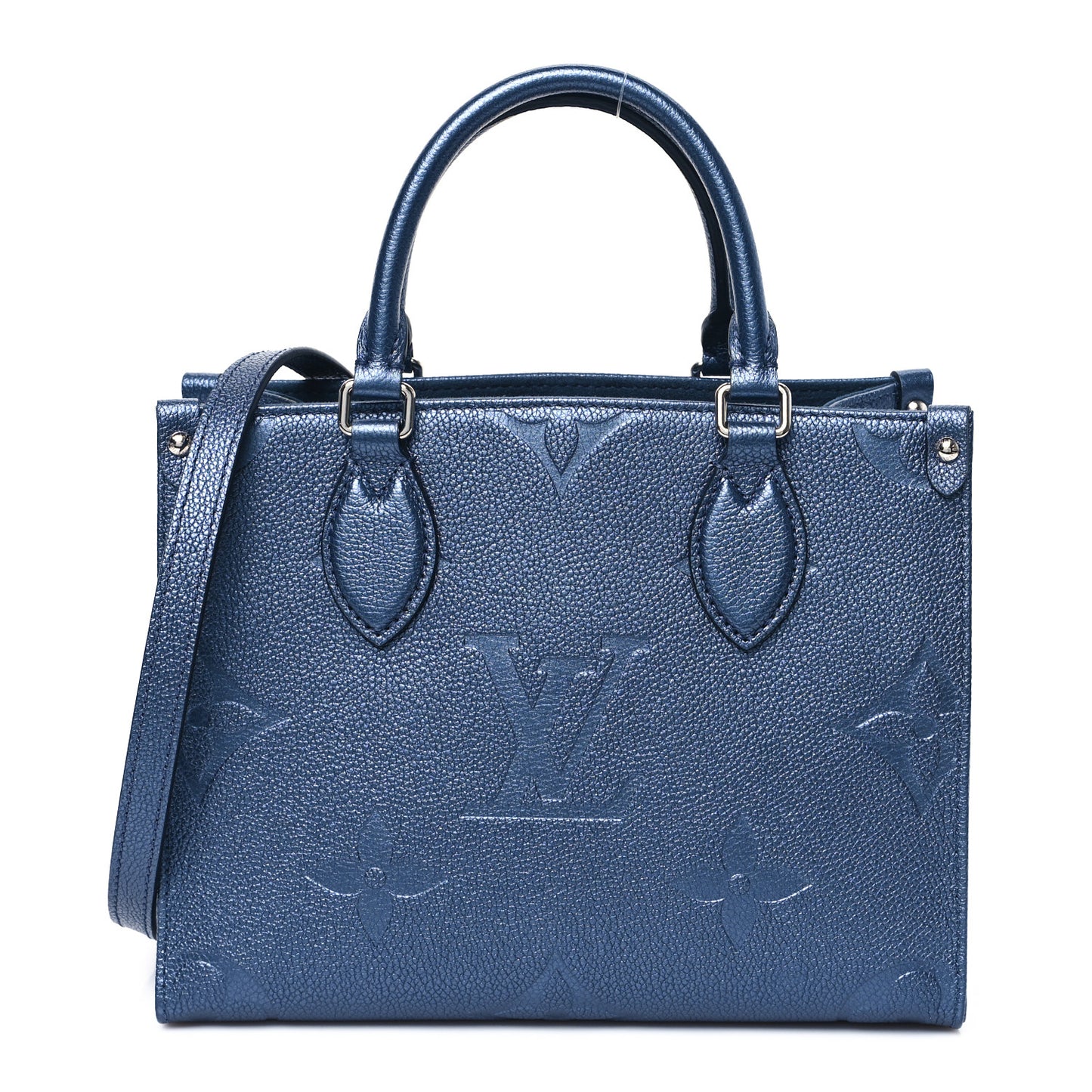 Metallic Empreinte Monogram Giant Onthego PM Navy Nacre