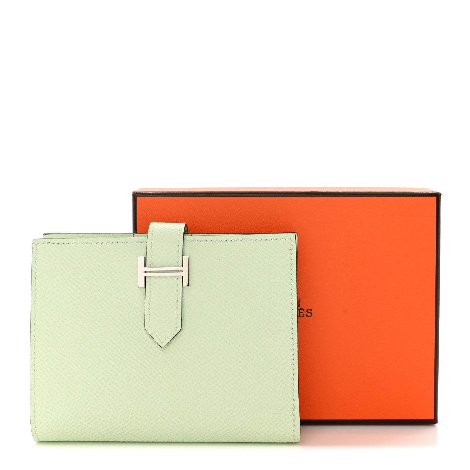 Hermes Epsom Bearn Compact Wallet Vert Fizz 9 of 9