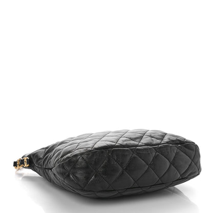 Chanel Lambskin Quilted Large CC Links Hobo Black 4 of 9