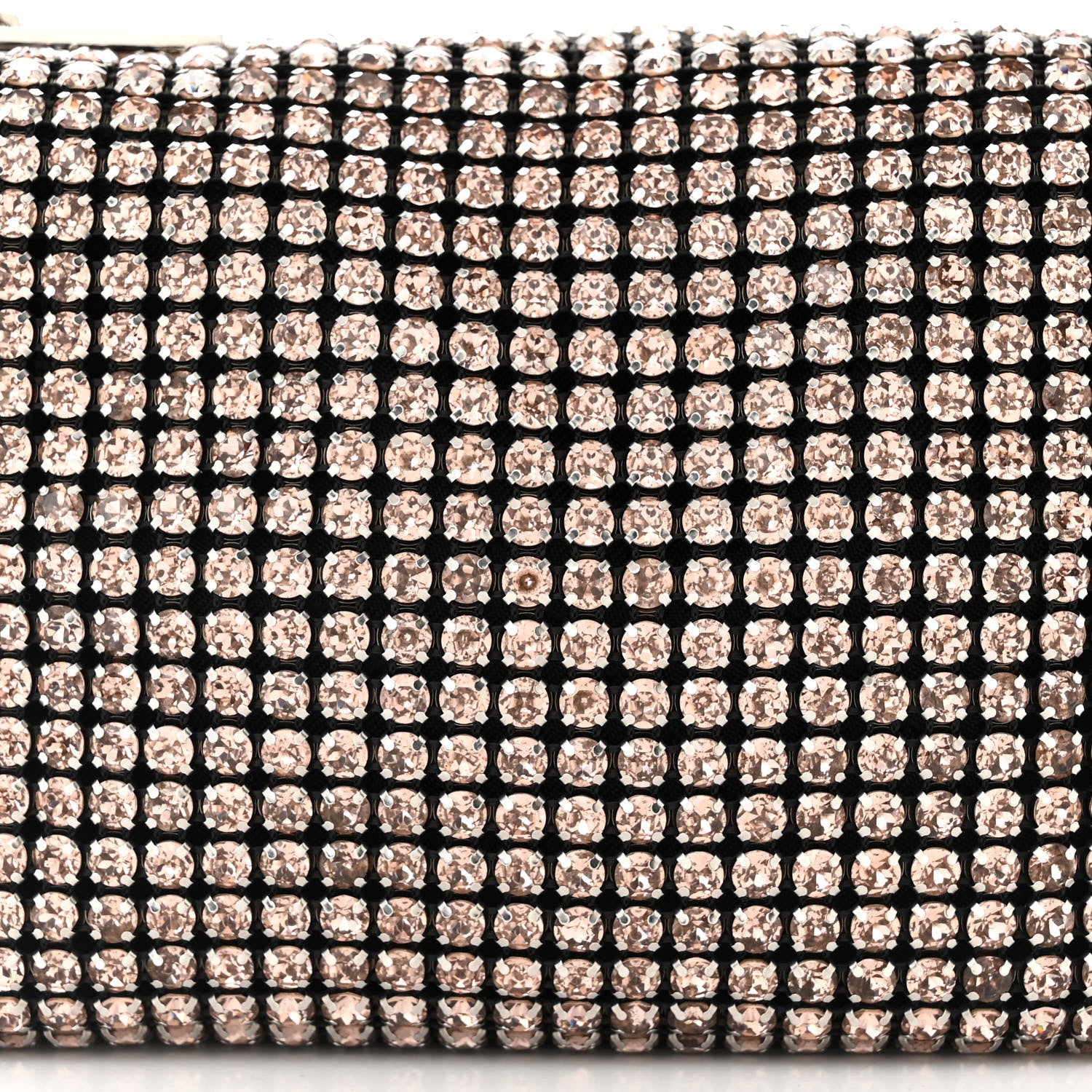 Alexander Wang Mesh Crystal Rhinestone Mini Heiress Pouch Sandstone 7 of 9