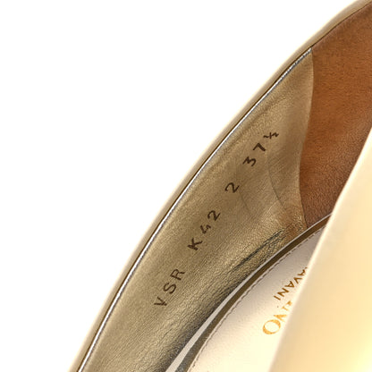 Valentino Garavani Nappa Rockstud Jaw Stud 100mm Pumps 37.5 Ivory 3 of 12