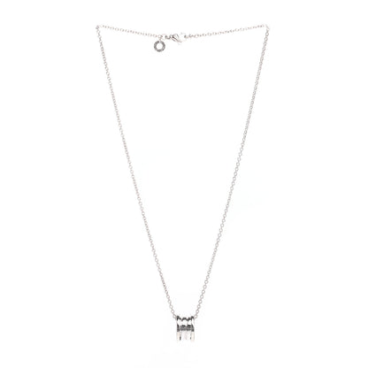Bulgari 18K White Gold B.Zero1 Pendant Necklace 3 of 4