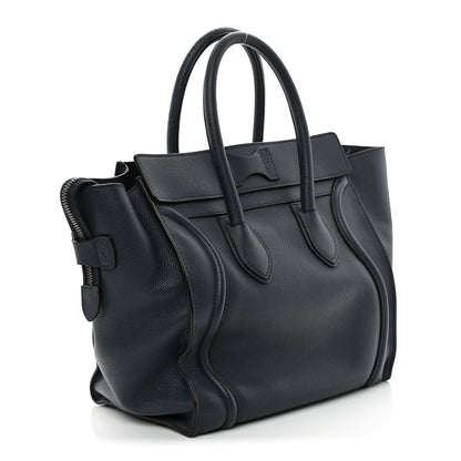 Celine Drummed Calfskin Mini Luggage Slate 3 of 14
