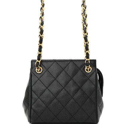 Chanel Caviar Quilted Shoulder Bag Black 9 of 11